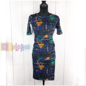 Lularoe Julia Dress New Shapes Blue Small XXS